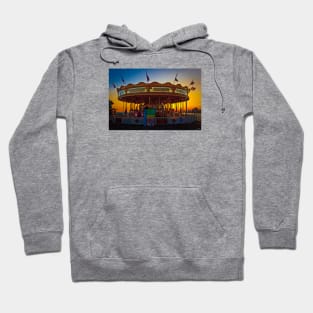 Carousel at Sunset on Brighton Pier Hoodie